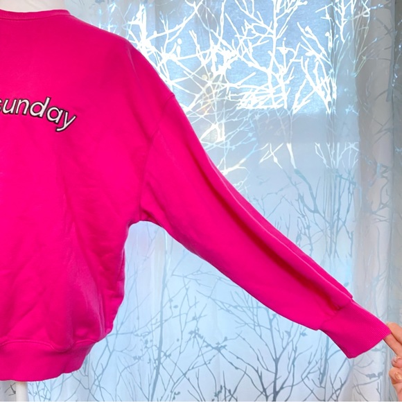 Birger Christensen Berry pink Iris Rotate Sunday crewneck sweatshirt sweater - Picture 6 of 12